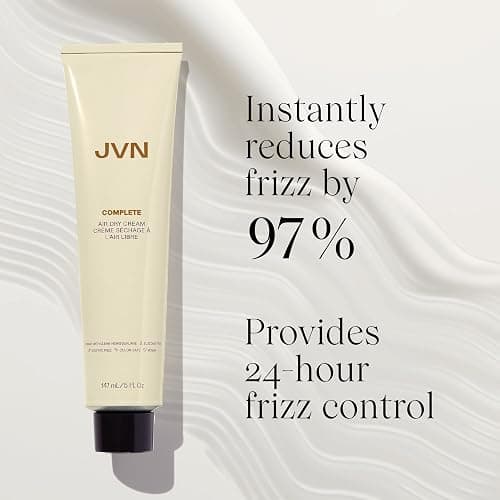 JVN No Heat Complete Air Dry Cream, 5 Fl Oz, Hair Smoothing Cream Enhances Your Natural Texture, Curl Cream and Wavy Hair Products, Silicone Free thumbnail 2