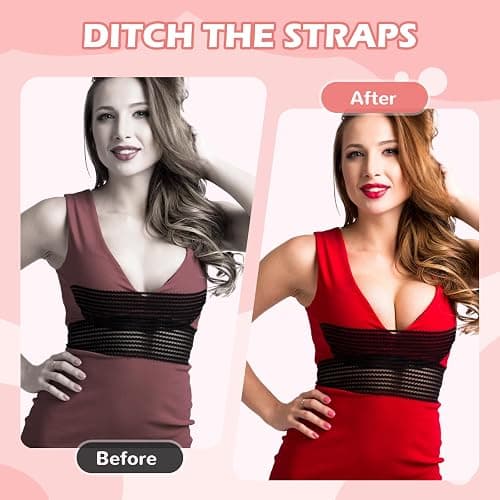 Mciotk Boob Tape Kit for Large Breast Lift,2 Pcs Nipple Covers & Breathable Body Tape,Invisible Adhesive Bra Tape A-G,Beige thumbnail 6