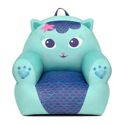 Delta Children - Gabby's Dollhouse Cozee Buddy Kids Chair, Blue thumbnail 9