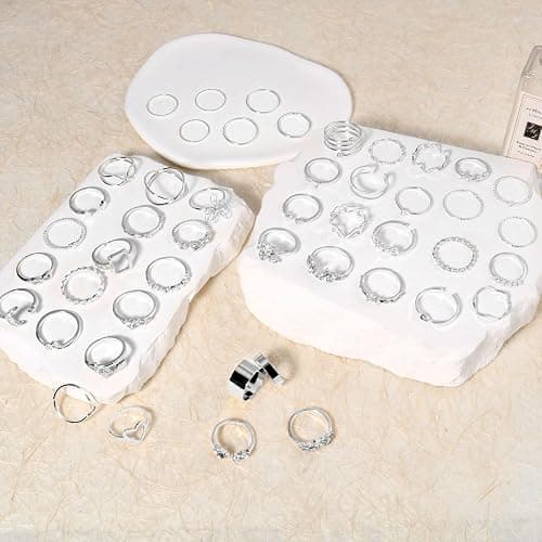 CHICUTIE Gold Knuckle Rings Set For Women Stackable Joint Finger Midi Rings Dainty Cubic Crystal Zirconia Simple Hollow Twist Cute Rings Pack Jewelry Gift thumbnail 6