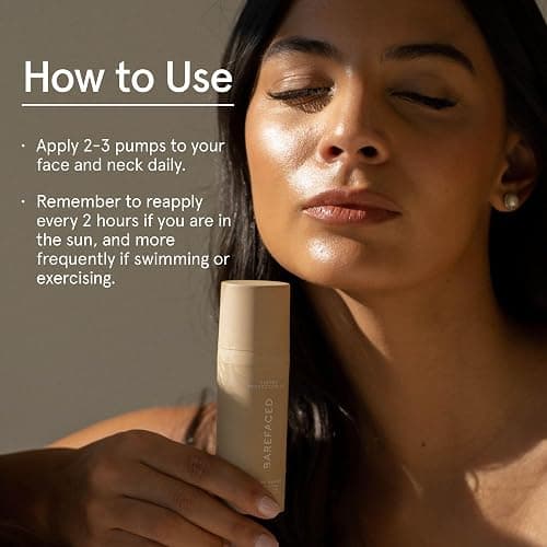 Barefaced Tinted Protection SPF 50+ – Broad-Spectrum Sunscreen with Zinc Oxide, Niacinamide & Hyaluronic Acid – Oil-Free UV Protection, Hydration & Anti-Aging with Universal Tint (60ml) thumbnail 4