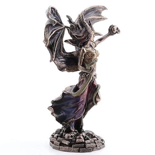 Veronese Design 9 7/8 Inch Lilith The Queen of Sheba Resin Sculpture Bronze Finish thumbnail 6