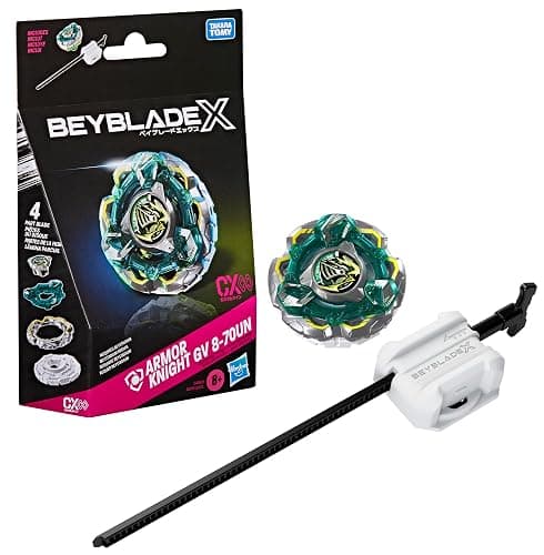 Beyblade X Fortress Knight GV 8-70UN CX Infinity Starter Pack Set, Takara Tomy Defense Type Top and Launcher, Battling Tops Game Toys, Ages 8+ - Image 1