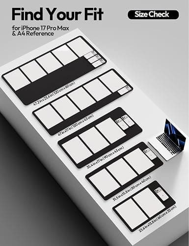 YSAGi Leather Desk Protector, Office Mat, Large Mouse Mat, Non-Slip PU Leather Blotter, Laptop Desk Mat, Waterproof Writing Pad for Office and Home (Black, 31.5" x 15.8") thumbnail 6