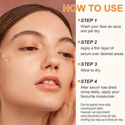 Premium 20% Vitamin C Serum For Face with Hyaluronic Acid, Retinol & Amino Acids - Boost Skin Collagen,Hydrate & Plump Skin, Anti Aging & Wrinkle Facial Serum 60ml thumbnail 3