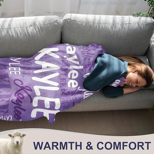 Corissy Ships Next Day, Personalized Blankets and Throws Custom Blanket with Name Customized Flannel Blanket for Kids Christmas Blanket Gifts for Teen Girls Boys | Christmas Blanket, Customized, with Name, for Teen Girls Boys, for Kids, Gifts, Ships Next Day thumbnail 5