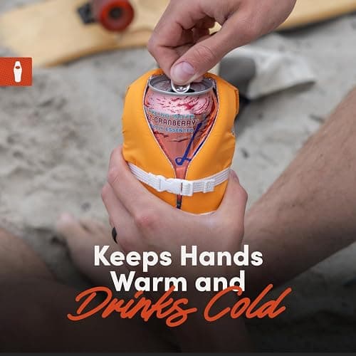 Puffin - The Liberty Life Vest - Insulated 12 oz Can Cooler I Beer Bottle & Soda Can Insulator, Keep Drinks and Beverages Cold thumbnail 8