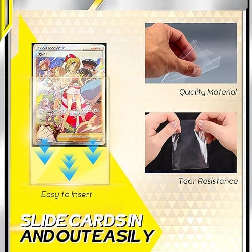 600 Count Card Sleeves, Clear Soft Penny Sleeves, Plastic Baseball Card Sleeves, Trading Card Protectors Fit for Sports Cards, MTG, TCG, Gaming Cards,Standard Cards thumbnail 6