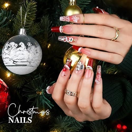 Teenitor 600 Pcs Clear Coffin Nail Tips, Acrylic Nail Kit, Clear Press On Nails, Long Fake Nails Coffin Nail Tips Full Cover, Acrylic Nail Clipper Nail Stand for Nail Extensions thumbnail 2