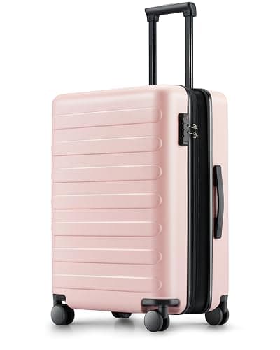 NINETYGO Carry On Luggage 22x14x9 Airline Approved, 20 Inch Luggage with Smooth Spinner Wheels, Expandable, Hard Shell PC Suitcase, Lightweight Travel Luggage, TSA Approved (Pink, Rhine Max) - Image 1