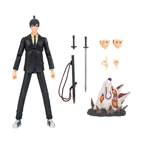 Total Anime AKI Hayakawa - 6.5-Inch Figure with Swappable Faceplates, Alternate Hands, Weapons, and Fox Devil thumbnail 3