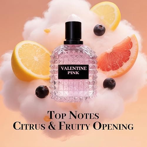 A CENTER Valentine Pink Perfume for Women, Floral Notes Eau de Parfum Spray Casual Daily Cologne 3.4 Fluid Ounce/100Ml Women Fragrance Daytime & Casual Use, for all Skin Types thumbnail 4