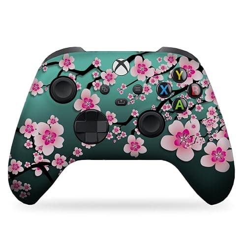 DreamController Cherry Blossom Custom X-box Controller Wireless compatible with X-box One/Series X/S Proudly Customized in USA with Permanent HYDRO-DIP Printing (NOT JUST A SKIN) - Image 1