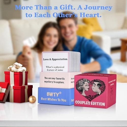 BWTY Best wishes to you 150 Conversation Starter Cards for Couples Games for Adults Date Night Couples Questions Card Game for Deep Connection Gift for Him and Her Anniversaries Valentine's Day thumbnail 7