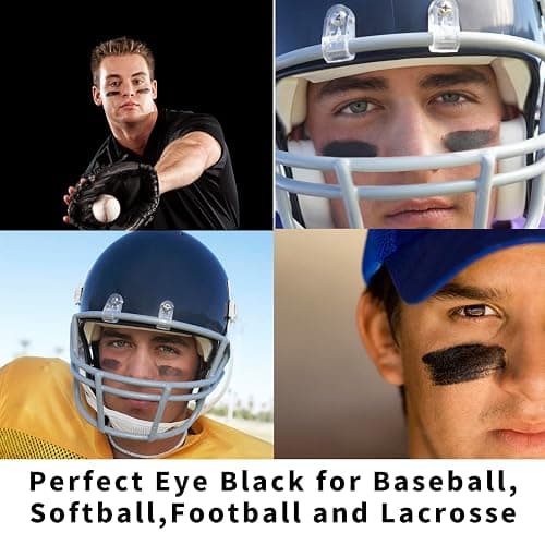 MEICOLY 3Pcs Black Face Body Paint Stick,Waterproof Eye Black Baseball/Softball/Football,Body Paint for Adults and Kids,Face Paint for Cat Halloween Zombie Skull Skeleton Clown Cosplay Makeup thumbnail 3