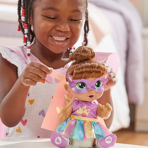 Baby Alive Super BFF Sophia Sparkle Brown Hair Dress Up Baby Doll Playset, 11 Inches, Toys for 3 Year Old Girls & Boys & Up (Amazon Exclusive) thumbnail 6