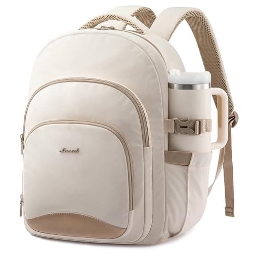 LOVEVOOK Laptop Backpack for Women, 15.6-Inch Work Backpack, Back to School Bookbag for College Student Teen Girls, Casual Personal Item Travel Bag Business Computer Daypack for Teacher Nurse, Gift - Image 1
