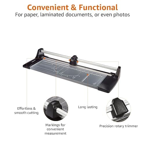 Amazon Basics Rotary Paper Trimmer Cutter – A3 thumbnail 5