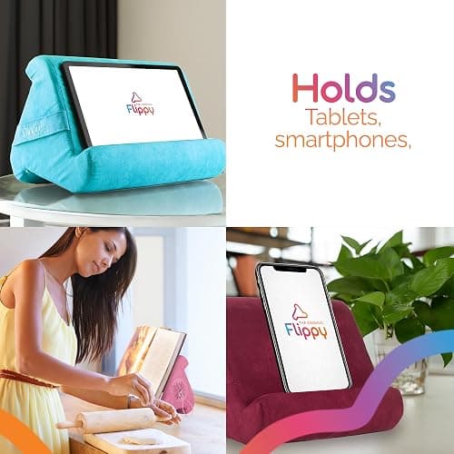 Flippy Tablet Pillow Stand - Cushion Tablet Stand & Holder, Bed Support for Lap and Desk, Compatible with Phone & Book Reading: Kindle, iPad Pro, iPhone & Samsung - Def Leopard thumbnail 5