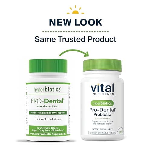 Hyperbiotics Vital Nutrients Pro Dental Probiotic | Clinically Studied BLIS K12 and M18 | Oral Probiotics for Bad Breath treatment for adults | Oral Health for teeth and gums | 45 Mint Tablets thumbnail 9