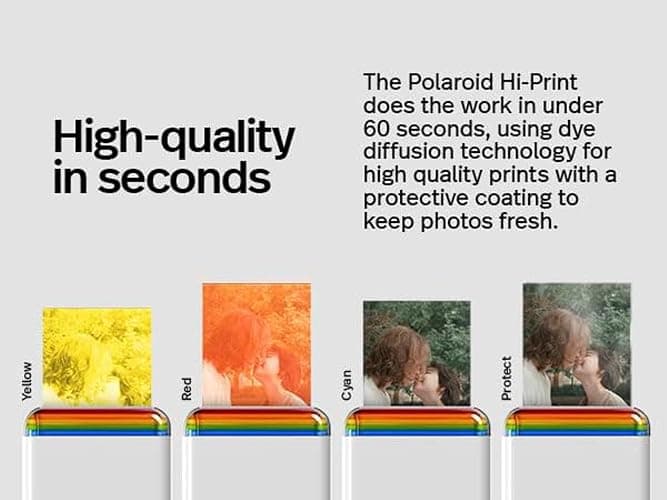 Polaroid Hi Print 2x3 Paper Cartridge, Peel and Stick, 3 Pack (60 Photos) with a Microfiber Cleaning Cloth thumbnail 5