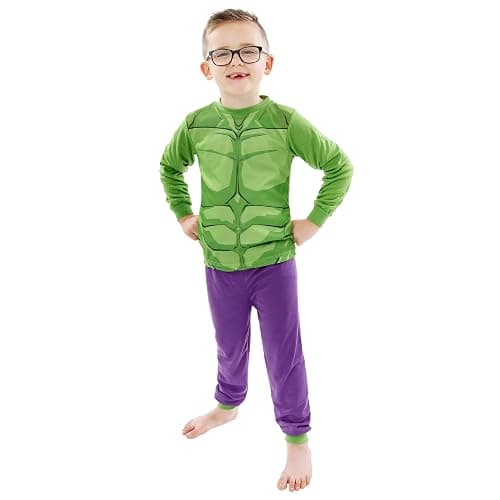 Marvel Pajamas | Hulk and Iron Man Boys' Pajama Sets | Avengers Pjs for Kids | 2 Pack Long Sleeve Pj Set thumbnail 2