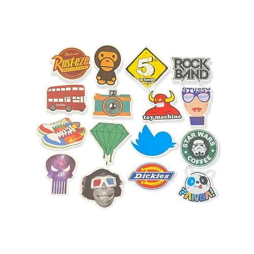 100 Decal Big Vinyl Bomb Aesthetic Cool Cute Preppy Water Bottles Stickers Pack Bundles Tween Teens Mens Adults Vans Superman Bottle Laptop MacBook PC Sublime Skateboard Anime Cool Fun VW Kawaii Kids thumbnail 6