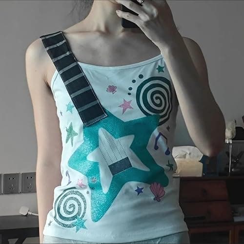Guitar strap tank top thumbnail 3