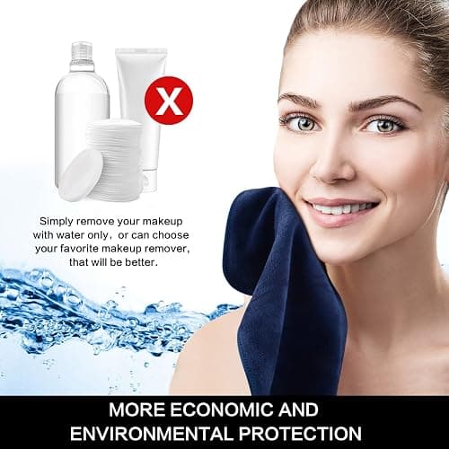 SINLAND Microfiber Facial Cloths Fast Drying Washcloth 12inch x 12inch (6pack, Navy Blue) thumbnail 5