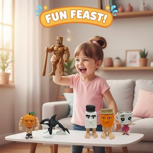 Sarcidery Brainrot Toys,Large Poseable Italian Brainrot Toys,Brainrot Action Figures for Kids,Steal a Brainrot for Fun Desk Display, Collecting & Parent‑Child Playtime Gifts（7Pcs 2） thumbnail 5