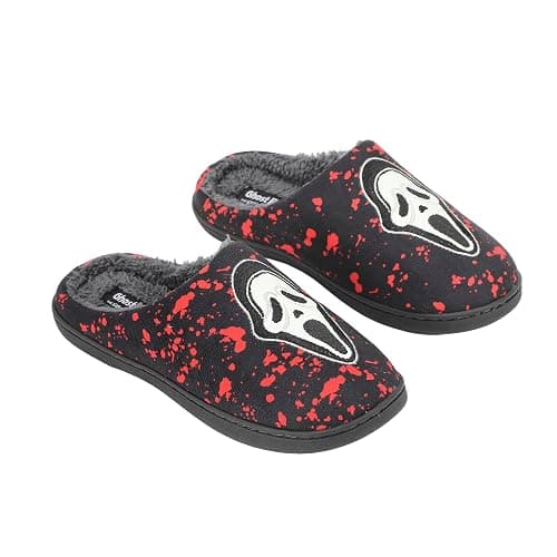 Bioworld Ghostface Mask & Blood Splatter Adult Black Scuffs thumbnail 2