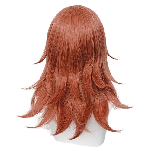 Aicos Red Wavy Angel Devil Cosplay Wig for Women with Wig Cap thumbnail 5
