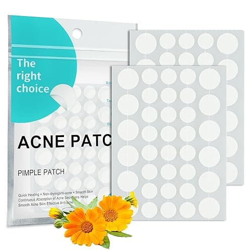 Patches Cystic Zit Stickers, Acne Spot Dots Cute Round Shape Blemish Cover for Skin Care (72 Count) - Image 1