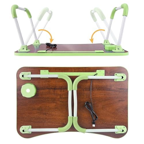 Slendor Laptop Desk Foldable Bed Table Folding Breakfast Tray Portable Lap Standing Desk Notebook Stand Reading Holder for Bed/Couch/Sofa/Floor thumbnail 8