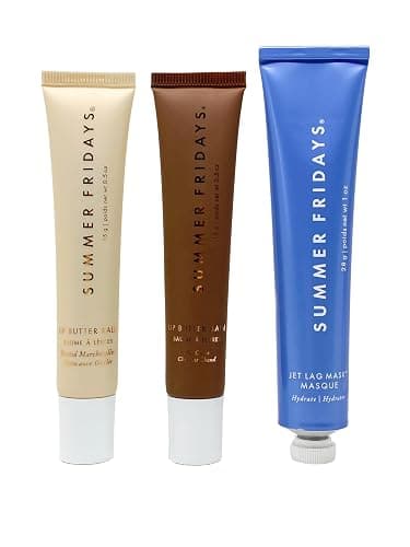 Summer Fridays The Holiday Trio - Lip Butter Balm in Hot Cocoa & Toasted Marshmallow and Jet Lag Mask thumbnail 2