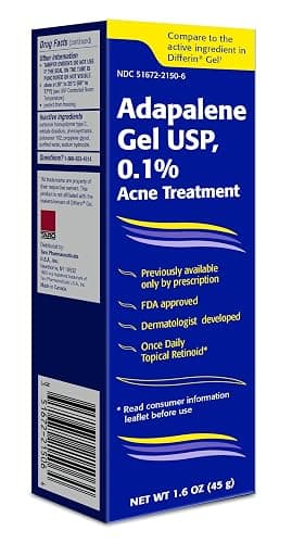 TARO Adapalene 0.1% USP Gel, Paraben Free, Retinoid Acne-Prone Facial Treatment for Sensitive Skin, Prescription Strenght (1.6) thumbnail 2