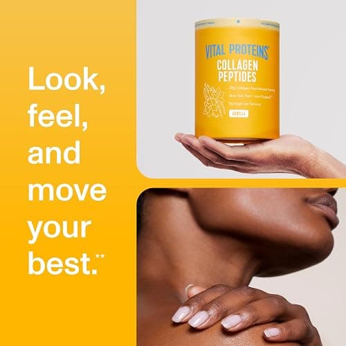 Vital Proteins Collagen Peptides Powder Vanilla - Supports Hair, Skin, Nails, Bones, Joints, Powder for Women thumbnail 9