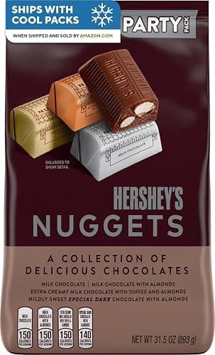 HERSHEY'S NUGGETS Assorted Chocolate Candy Variety Party Pack, 26 oz - Image 1