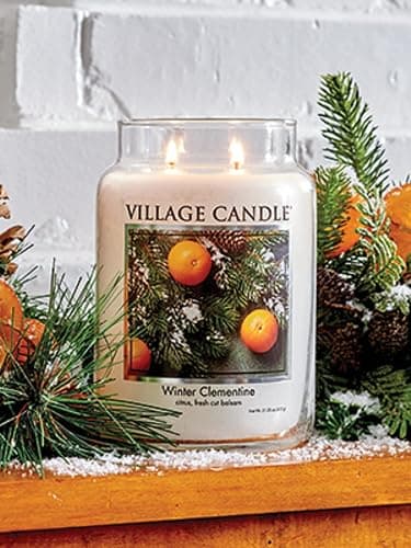 Village Candle Winter Clementine Large Apothecary Jar, Scented Candle, 21.25 oz. thumbnail 2