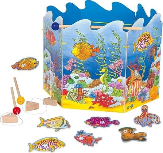 Goki 56884 - Angelspiel mit Magnet, 19-teilig - Image 1