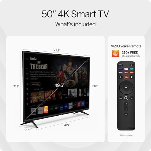 VIZIO 50-Inch V-Series 4K UHD LED Smart TV with Voice Remote, Dolby Vision, HDR10+, Alexa Compatibility, 2022 Model thumbnail 4