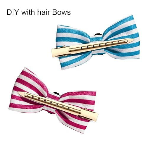 40PCS Metal Duck Bill Hair Clips for Women Alligator Curl Clips for Styling | CWJCYTNSN 3.5 Inch Rustproof Metal Hair Clips for Thick Hair & Thin Hair, Gold Styling Clips with Holes for Salon thumbnail 5