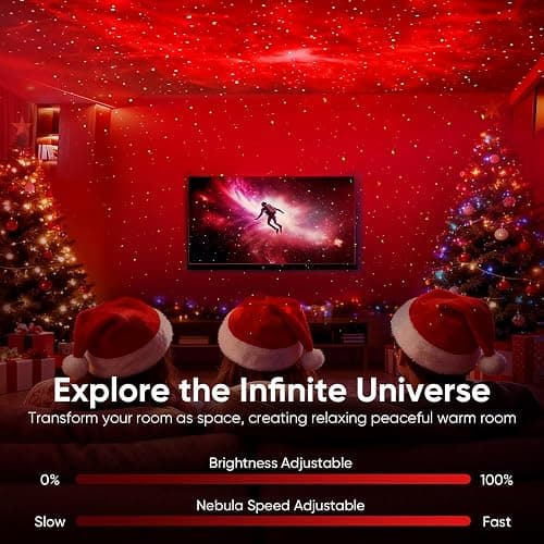 Star Projector Galaxy Night Light Projector,Astronaut Space Projector Starry Nebula Ceiling LED Lamp Light Projector Show for Party Bedroom Gaming Room Decor Aesthetic,Girls Boys Christmas Gift (Pink) thumbnail 6