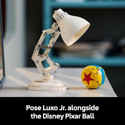 LEGO Ideas Disney Pixar Luxo Jr. Lamp Building Set for Adults - Movie Memorabilia Model with Hidden Film References - Home Office Desk Decor - Collectible Gift Idea - 21357 thumbnail 8