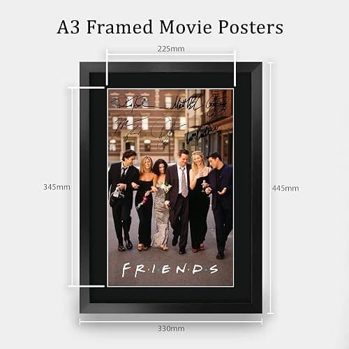 HWC Trading Friends TV Show Poster Signed 16" x 12" Framed Gift Printed Autograph Print Photo Picture Display - 16 x 12 Inches Framed thumbnail 2