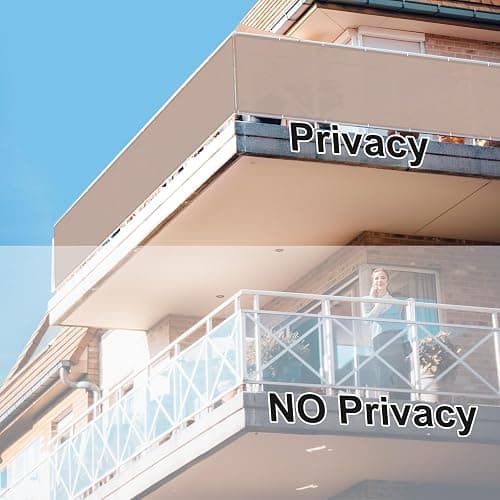 Sunnylaxx Balcony Privacy Screen Waterproof Windproof 0.9x2m Taupe. thumbnail 4