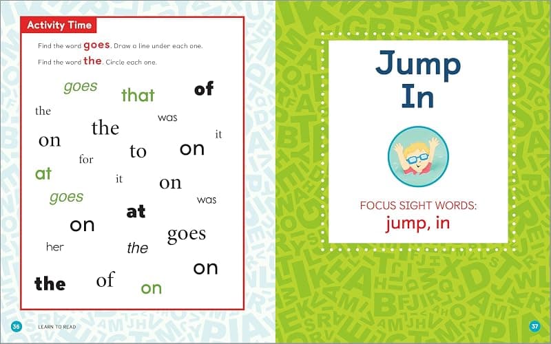 Learn to Read: Sight Words Storybook: 25 Simple Stories & Activities for Beginner Readers thumbnail 4