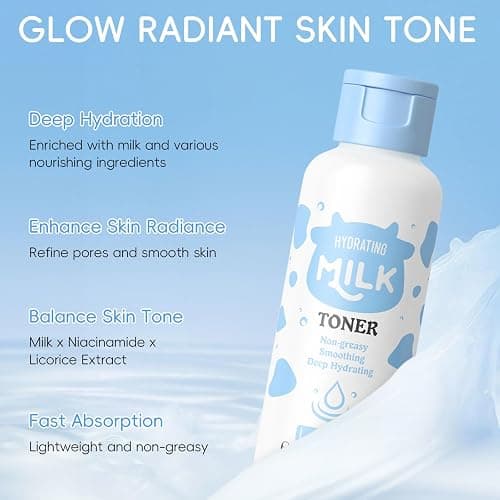 INSEEK Milk Skin Care Set for Kids & Teens, Gentle & Natural Formula Skin Care Routine Kit, Daily Moisturizing, Improve Dull Skin, For Soft, Supple-Looking Skin, Skincare Gift Set for Women Girl thumbnail 5