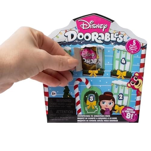 Disney Doorables Series 8 Christmas Countdown Pack, 5 Mystery Figures, Holiday Themed Collectibles Set, Ages 5+ thumbnail 2