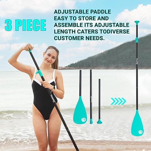 SUPEIMCO Inflatable Stand Up Paddle Board - Upgraded Glue-Free Hot Melt Technology, Long Service Life, 10'6", Anti-Slip EVA Deck, Full SUP Accessories, Included for Adults Youth All Skill Levels thumbnail 7